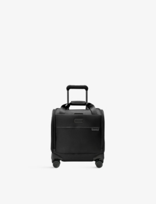 Shop Briggs & Riley Soft Shell 4-wheel Cabin Suitcase 40.6cm In Black