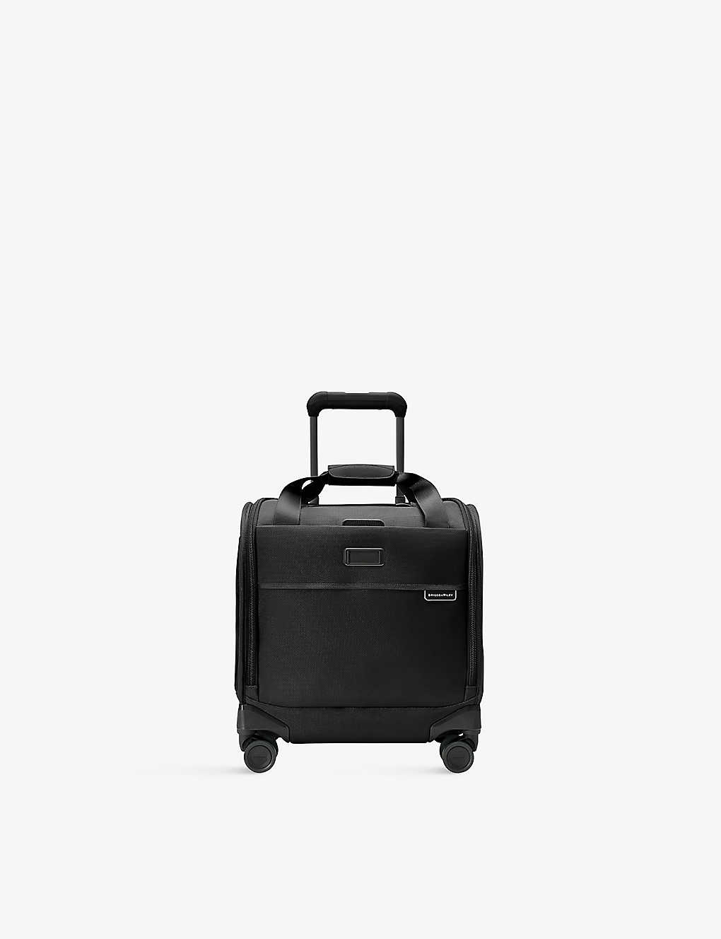 Shop Briggs & Riley Soft Shell 4-wheel Cabin Suitcase 40.6cm In Black