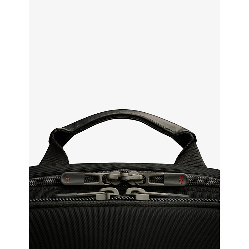 Shop Briggs & Riley Widemouth Medium Nylon-blend Backpack In Black