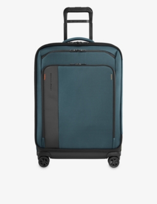 Shop Briggs & Riley Zdx Soft Shell 4-wheel Expandable Suitcase 66cm In Ocean