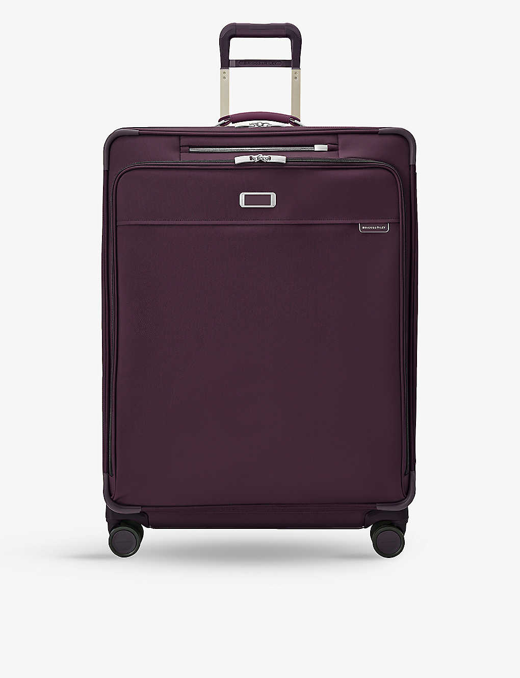 Briggs & Riley Extra Large Expandable Spinner Shell Suitcase 78.7cm In Plum