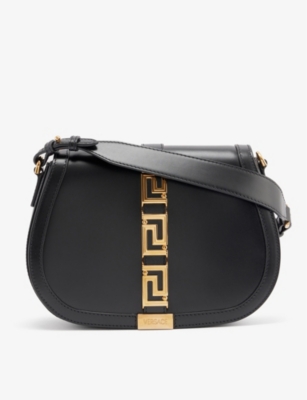 New Versace Luxury Shoulder Bag Crossbody Purse Handbag Black &