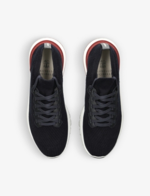 Brunello Cucinelli Sneakers With Mesh Panels In Black