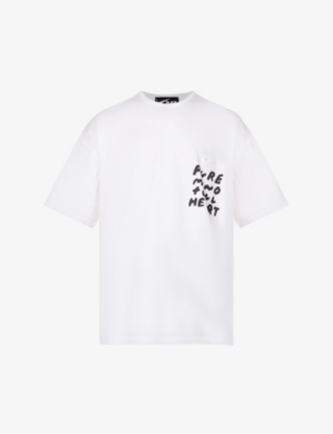 BLACK COMME DES GARCON：Black Comme des Garçons x Nike 图案印花棉质 T 恤