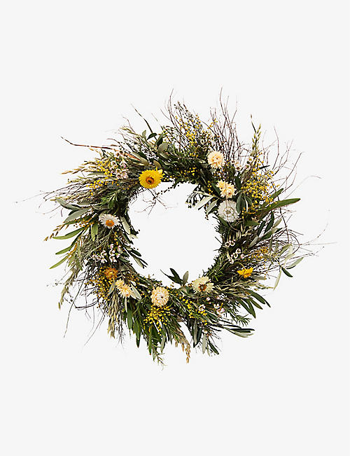 YOUR LONDON FLORIST: Spring dried-flower wreath