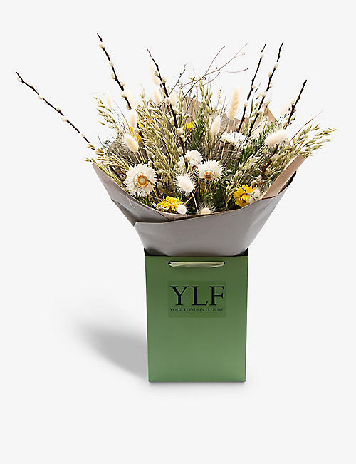 YOUR LONDON FLORIST: White Rabbit dried-flower bouquet