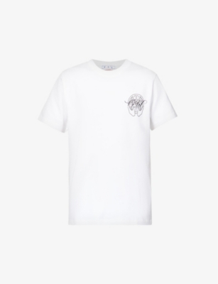 Off-White c/o Virgil Abloh Men's c/o AC Milan Logo T-Shirt - Gray - Short Sleeve T-shirts
