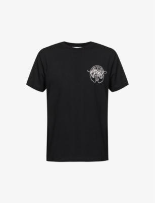Off-White c/o Virgil Abloh Bacchus Graphic-print Cotton-jersey T-shirt in  Black for Men