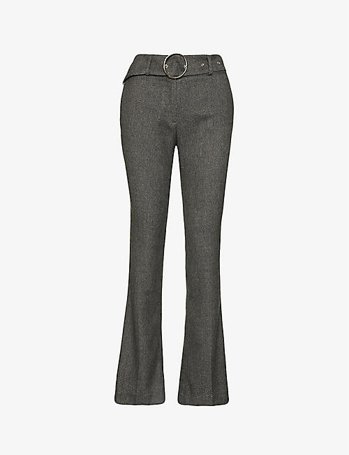 MUSIER PARIS: Stromboli belted mid-rise woven trousers