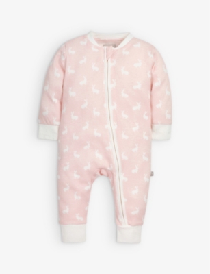 THE LITTLE TAILOR: Hare-print cotton romper 0-12 months