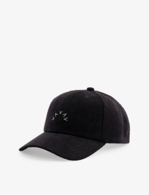 Varley Franklin Logo-embroidered Chenille Cap In Black/ Ivory