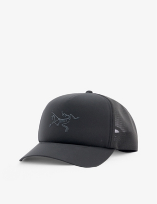 Arc'teryx Curved Logo Trucker Hat In Black