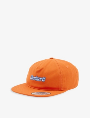 CARHARTT CARHARTT WIP MENS KUMQUAT SCRIPT EMBROIDERED COTTON-TWILL CAP,66713785