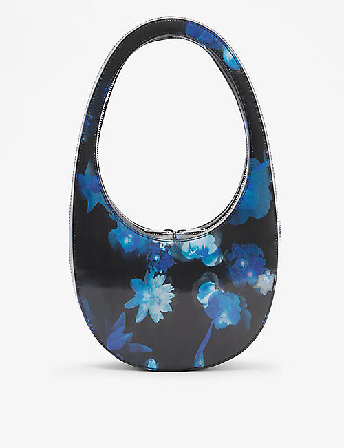 COPERNI: Swipe floral-print holographic shoulder bag