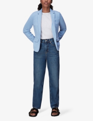 WHISTLES: Slim-fit single-breasted cotton-jersey jacket
