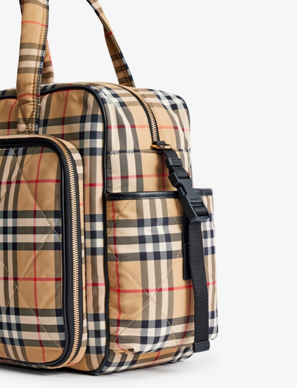Logo-print shell changing bag