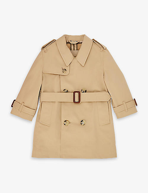 BURBERRY: Mayfair cotton trench coat 2 years