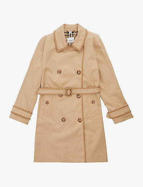 BURBERRY: Millicent cotton trench coat 3-14 years