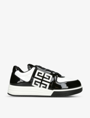 GIVENCHY - G4 brand-embellished leather low-top trainers | Selfridges.com