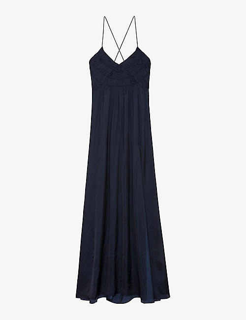 ZADIG&VOLTAIRE: Rayonne split-hem recycled-polyester-blend maxi dress