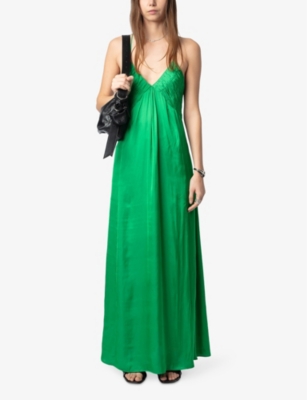 ZADIG&VOLTAIRE: Rayonne split-hem recycled-polyester-blend maxi dress