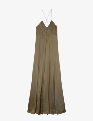 ZADIG&VOLTAIRE - Rayonne split-hem recycled-polyester-blend maxi dress ...