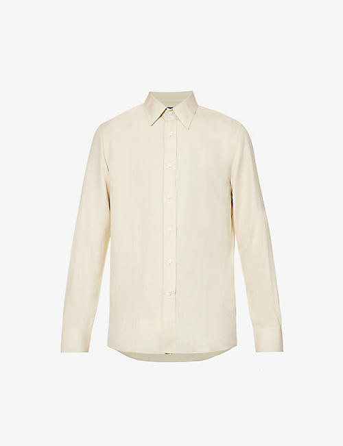 RALPH LAUREN PURPLE LABEL: Polo Ralph Lauren x Wimbledon graphic-print cotton and recycled cotton-blend T-shirt