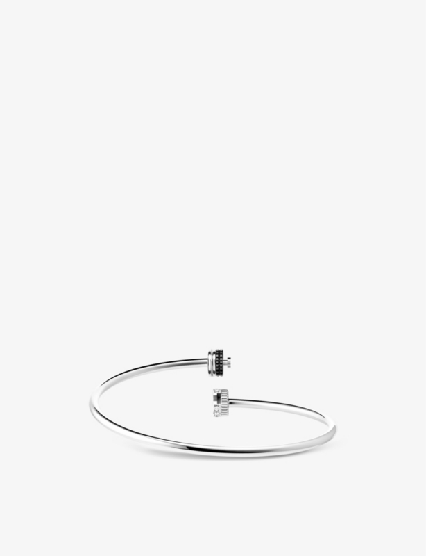 Quatre Black Edition 18ct white-gold and 0.13ct diamond bracelet
