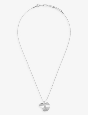 La Maison Couture Womens Silver X Tomasz Donocik Big Leaf White Gold-plated Sterling-silver And Cubi In Silver