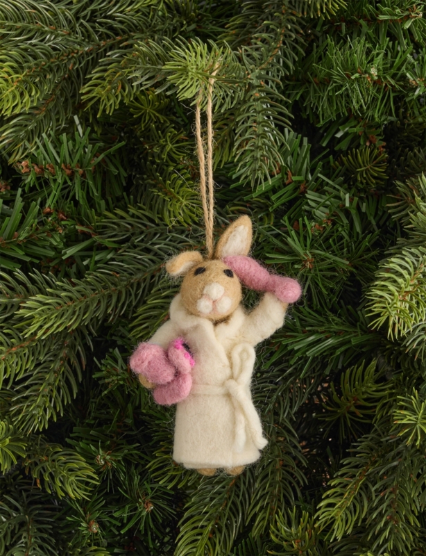 What's The Goss Bunny wool Christmas decoration