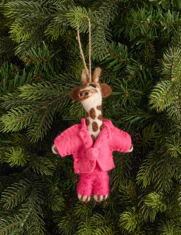 Gregory Giraffe Wool Christmas Decoration
