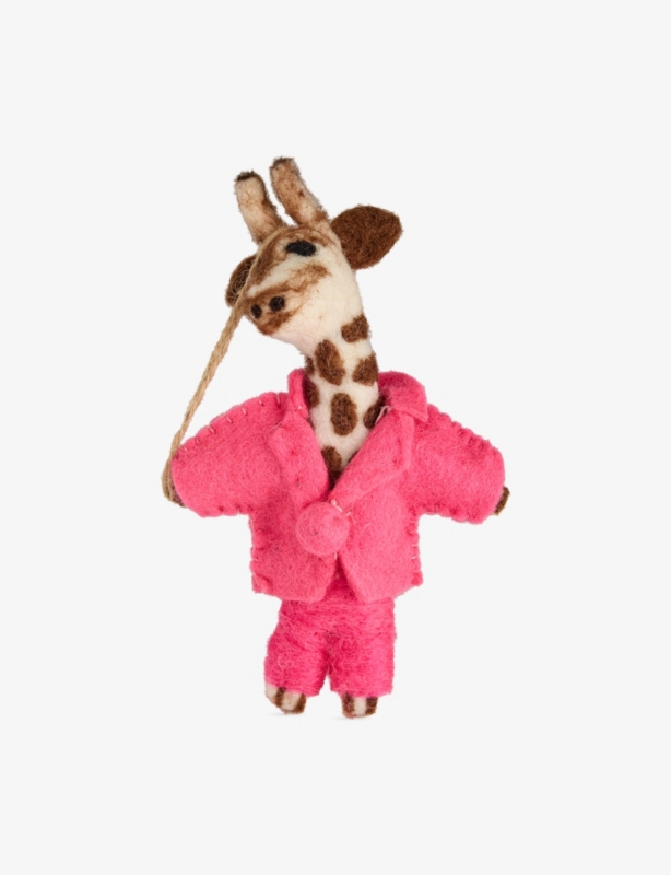 Gregory Giraffe Wool Christmas Decoration