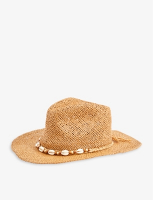 BOUTIQUE BONITA: Shell-embellished paper cowboy hat