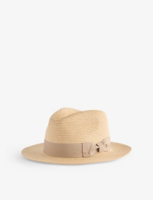 BOUTIQUE BONITA: Bon Fedora ribbon-embellished paper fedora hat