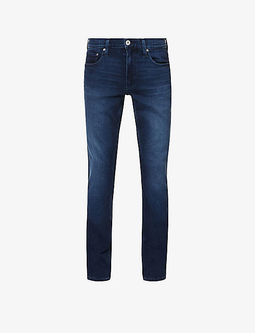 PAIGE: Lennox slim-fit straight stretch-denim jeans