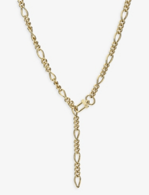 Maria Black Womens Gold Azar 22ct Yellow Gold-plated Sterling-silver Chain Necklace