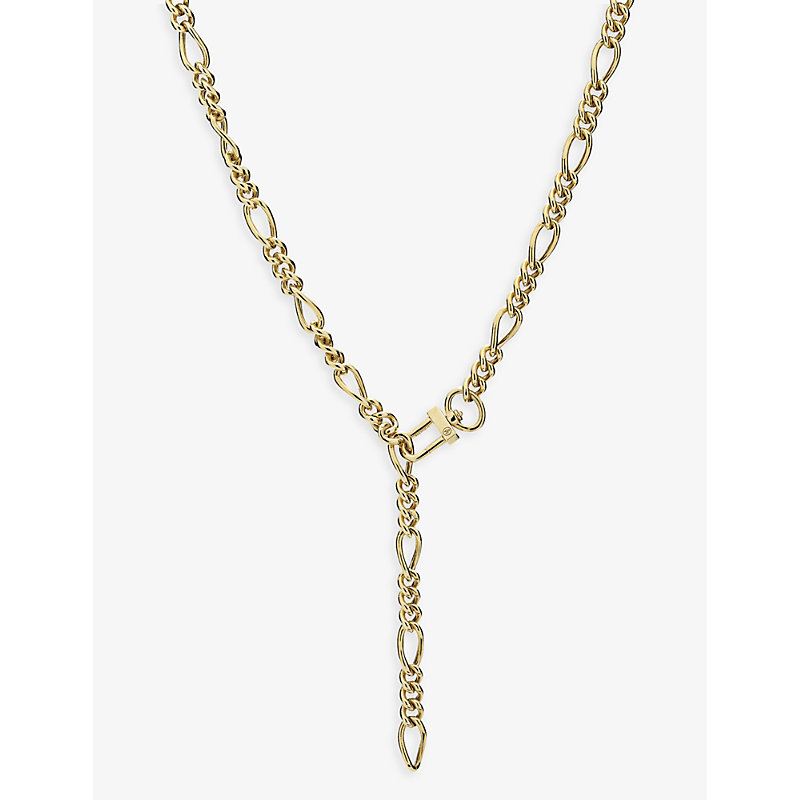 Maria Black Womens Gold Azar 22ct Yellow Gold-plated Sterling-silver Chain Necklace