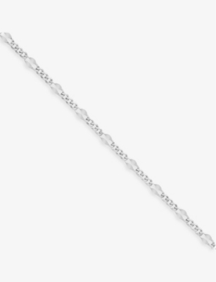 Shop Maria Black Womens Silver Dean 22ct Gold-plated Sterling-silver Chain Bracelet