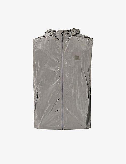 RAINS：Metallic 高领常规版型软壳面料夹克