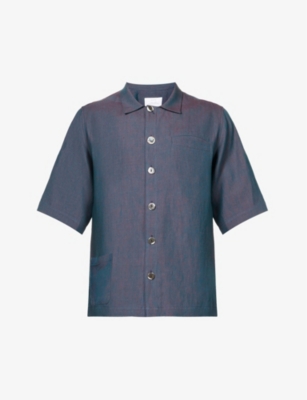 MISSING CLOTHIER - Chest-pocket boxy-fit linen shirt | Selfridges.com
