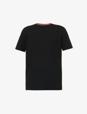 PAUL SMITH - Crewneck brand-embroidered cotton-jersey T-shirt ...