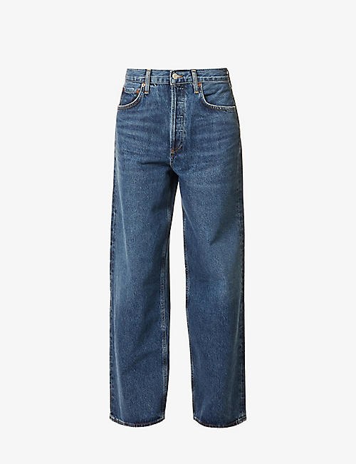 AGOLDE: Baggy relaxed-fit low-rise organic-cotton jeans