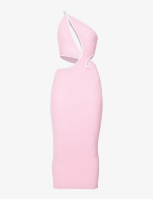 SAN SLOANE: Neomie cut-out knitted midi dress