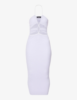 SAN SLOANE: Carter cut-out knitted midi dress