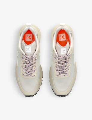 Shop Veja Womens  X Vibram Dekkan Logo-patch Recycled-polyester Low-top Trainers In White/oth