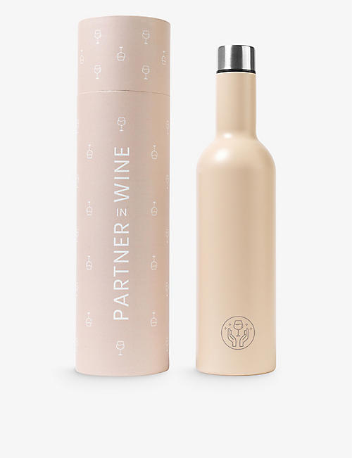 PARTNER IN WINE: The Partner in Wine insulated stainless-steel wine bottle 750ml