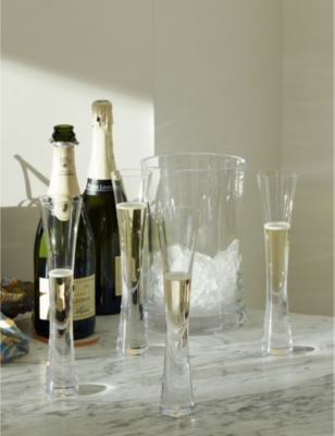 Shop Lsa Moya Seven-piece Glass Champagne Serving Set