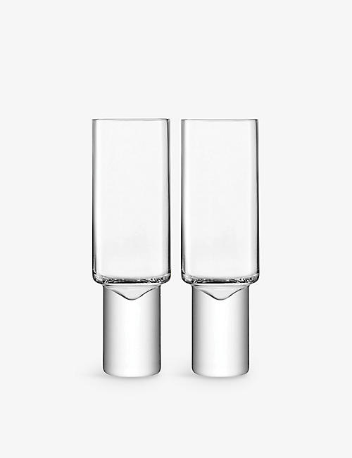 LSA: Boris glass flute glasses set of two