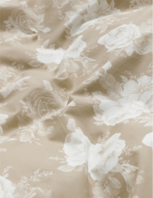 Shop Magniberg Beige Sweet Graphic-print Cotton Pillowcase 50cm X 75cm