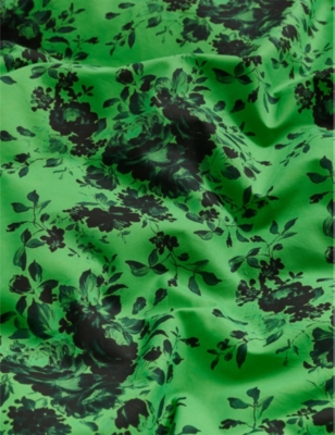 Shop Magniberg Green Sweet Graphic-print Cotton Pillowcase 50cm X 75cm